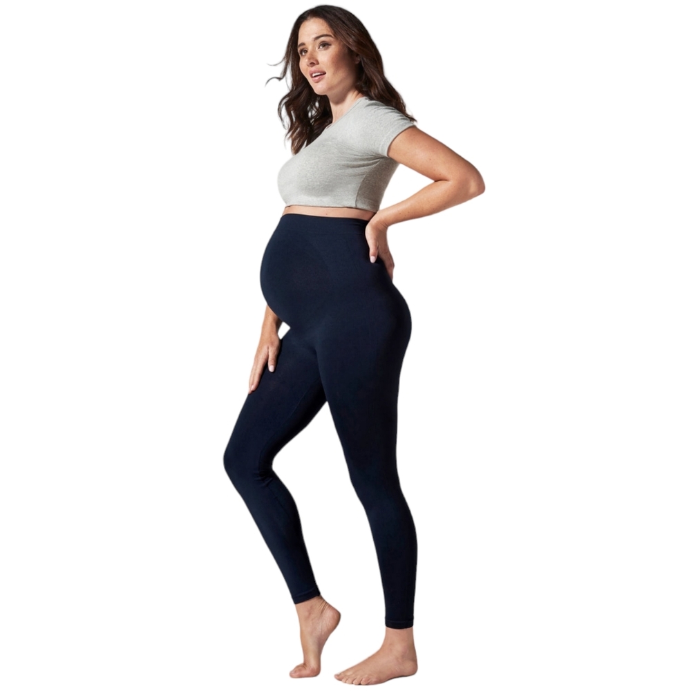 Blanqi navy maternity belly supporting leggings